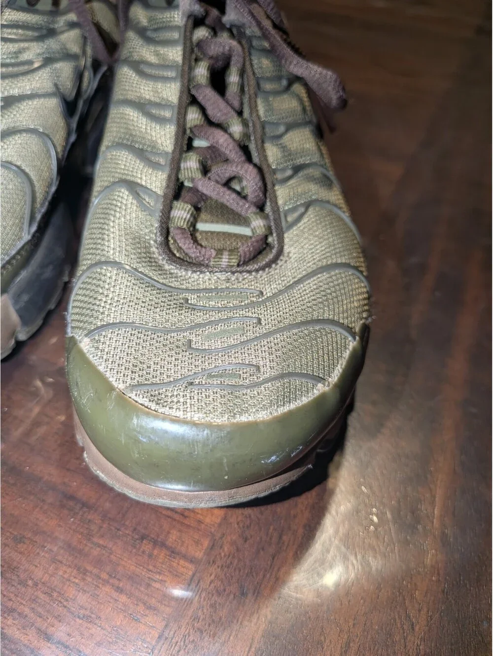Nike Air Max Plus GS Olive Green Cargo Size 6Y Shoes 655020-200 Rare Find!
